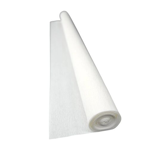 Hartie creponata elastica floristica 90gr - White-350