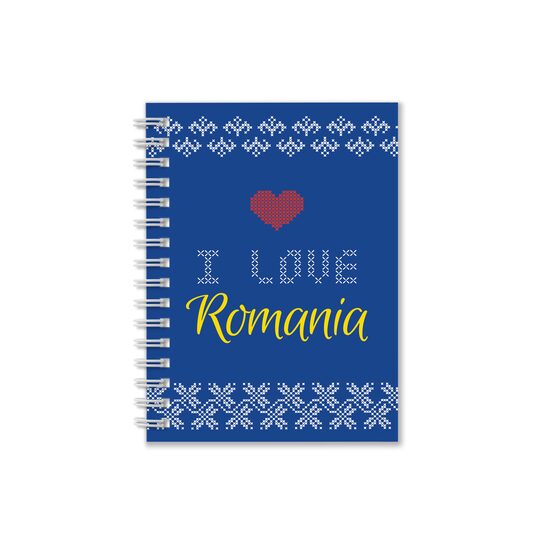 Carnetel A6 100F spirala l Love Romania