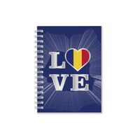 Carnetel A6 100F spirala Romania-Love