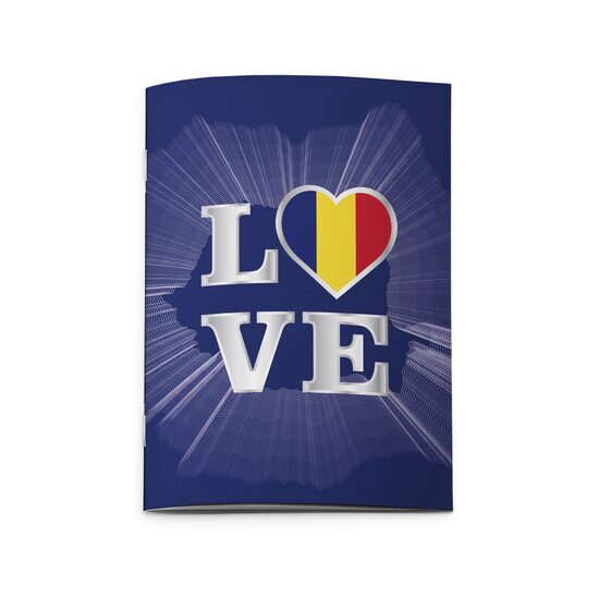 Carnetel A6 32 file capsat Romania-Love