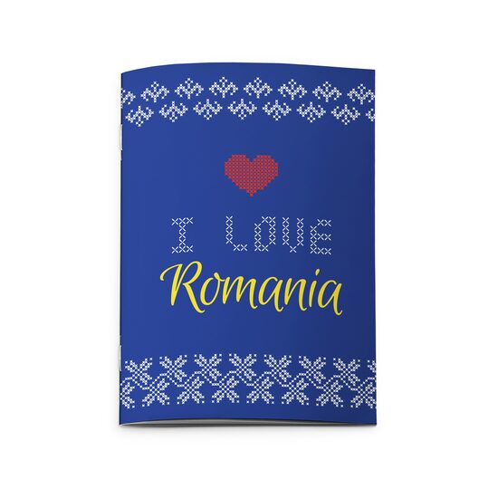 Carnetel A6 32 file capsat l Love Romania