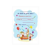 Invitatie petrecere copii set 10 - model fericire