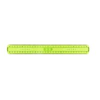 Rigla 30cm plastic maner EL30P