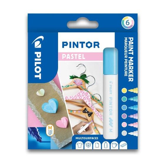 Set marker Pintor Pastel Mix 6 Pilot