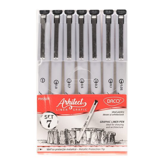 Pix Daco Liner Grafic Arhitect set 7 - PX5507