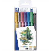 Marker metalic set 6+1 pigment Staedtler