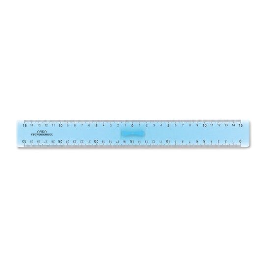 Rigla 30 cm plastic dublu gradata ARDA406SS