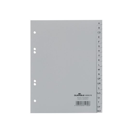 Index A5 A-Z Durable