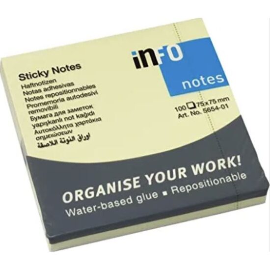 Post-It 75x75 mm 100 file INFO-5654