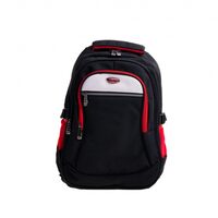 Ghiozdan 45 cm Adolescenti Cel Negru cu Fermoar Rosu - GH539R