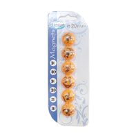Magneti set.6 20mm SMILEY - 82711