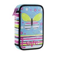 Penar 2 fermoare echipat Fluture multicolor PE247E