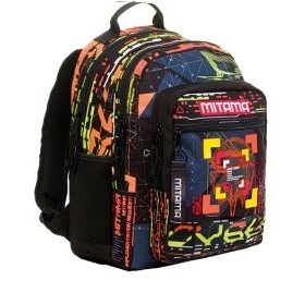 Ghiozdan Mitama 3 fermoare Fluo - 64222