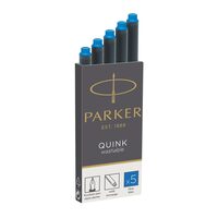 Cartuse lungi Parker Quink set.5 albastru