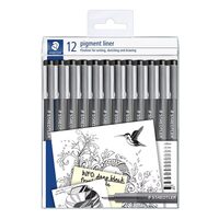 Pigment liner negru set 12 308-9-TB12
