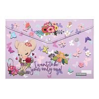 Mapa cu buton A4 Cute Animals 54909 EK
