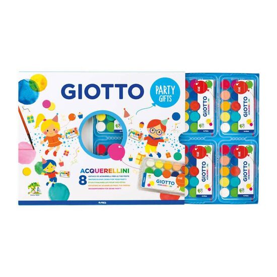 Party gift box 8x15 culori acuarela mini GIOTTO