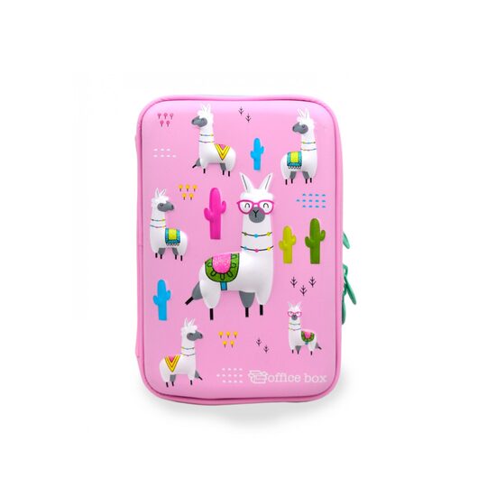 Penar 2 fermoare 3D Magic Lama Pink 59822