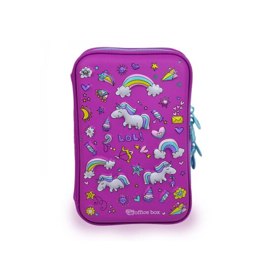 Penar 2 fermoare 3D Magic Unicorn Violet 59822