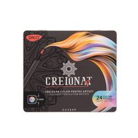 Creion color 24 culori pastel cutie metalica DACO CC324P