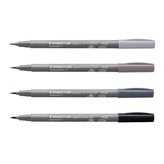 Pigment liner brush negru 372-99