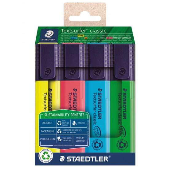 Textmarker set 4 bucati clasic 364-RC4
