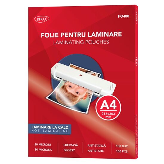 Folie laminare A4 80 microni DACO FO480