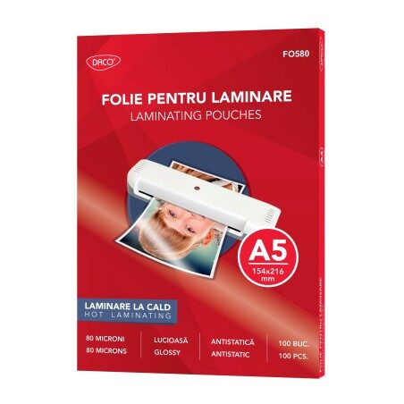 Folie laminare A5 80 microni DACO FO580