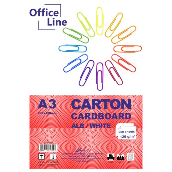 Carton A3 alb 120 gr top 250 coli 3120250