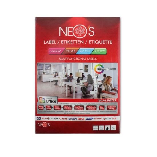 Etichete autoadezive A4 70/coala-buline O70mm 100 coli/top NEOS
