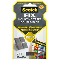 Banda dublu adeziva 64 buc Scotch Fix 12.7mm X 12.7mm