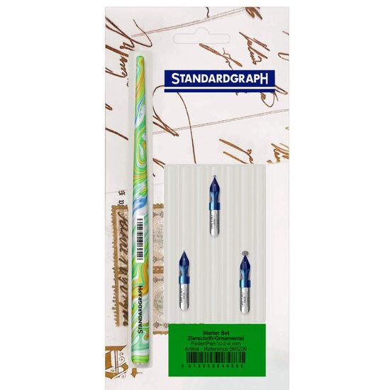 Set caligrafie toc si penite Standardgraph Ornamental Starter Kit 560239