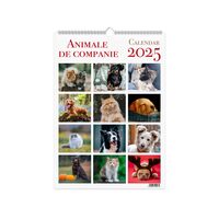 Calendar 2025 Animale de companie, 13 file carton lucios, 22x32 cm