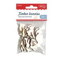 Accesorii craft - AD934 iepurasi lemnosi Daco