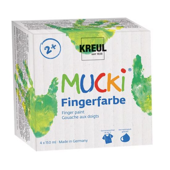 Finger paint Mucki set 4 150ml