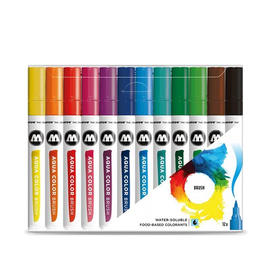Marker Molotow set 12 Aqua Color Basic 1