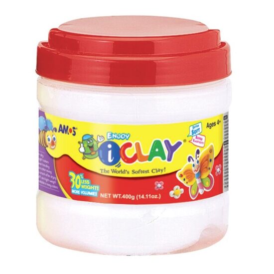 Plastilina  AMOS 400gr alb