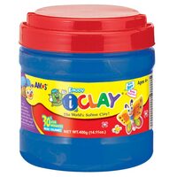 Plastilina AMOS 400gr albastru