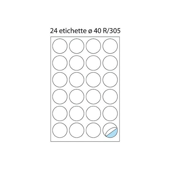 Etichete 24/A4 bulina O40 Markin