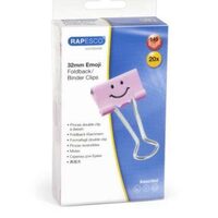 Clema foi 32mm set 20 Emonji roz Rapesco-1352