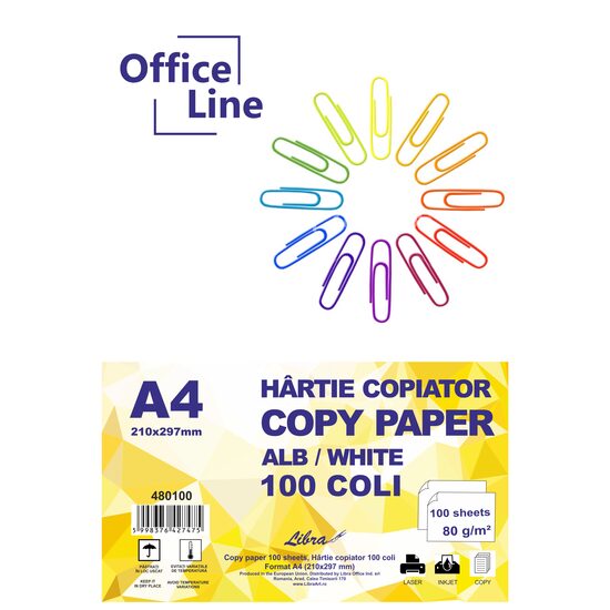 Hartie copiator A4 top 100 80gr Office Line