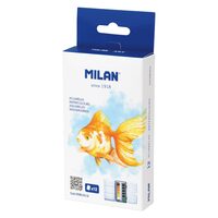 Acuarele 12 culori cutie metalica Milan 05B1612