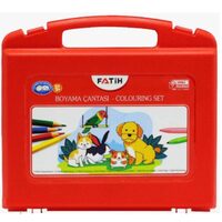 Set instrumente colorat cutie plastic Fatih-33300
