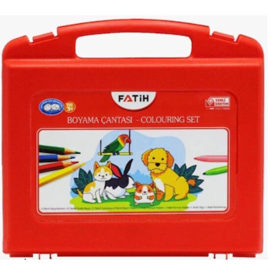 Set instrumente colorat cutie plastic Fatih-33300