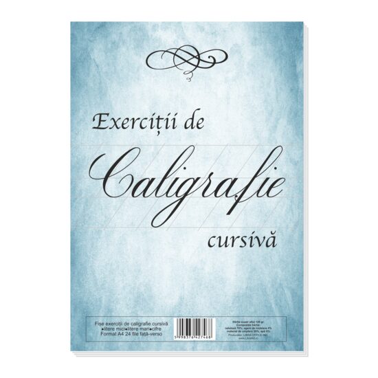 Initiere in Caligrafie Cursiva, Fise de exercitii 48 pagini