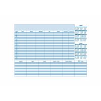 Planner birou format A3 420x297mm 55 coli Libra