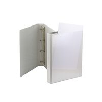 Caiet mecanic A4 buzunar 40 mm 4 inele alb 3088