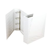 Caiet mecanic A4 buzunar 70 mm 4 inele alb 3090