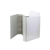 Caiet mecanic A4 buzunar 55 mm 4 inele alb 3089