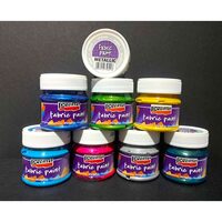 Culoare acrilica textila metalizata 50ml  Alb perlat